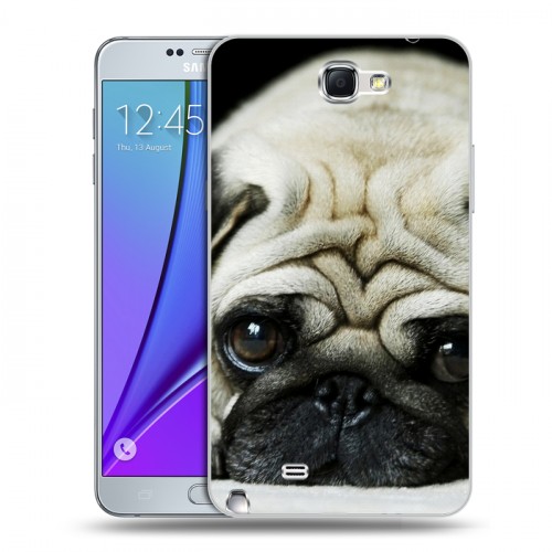 Дизайнерский пластиковый чехол для Samsung Galaxy Note 2 Щенки