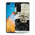 Дизайнерский силиконовый с усиленными углами чехол для Huawei P40 Щенки