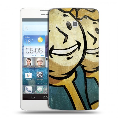 Дизайнерский пластиковый чехол для Huawei Ascend D2 Fallout