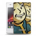 Дизайнерский пластиковый чехол для Sony Xperia E Fallout