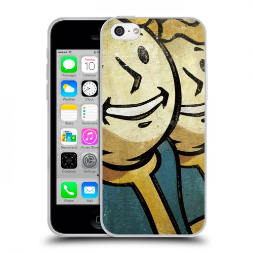 Дизайнерский пластиковый чехол для Iphone 5c Fallout