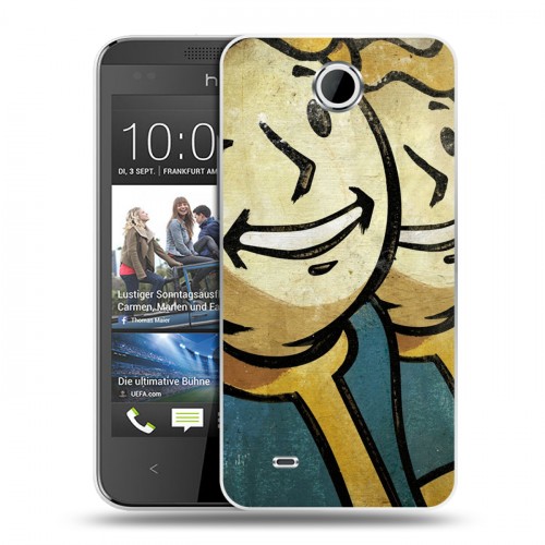 Дизайнерский пластиковый чехол для HTC Desire 300 Fallout