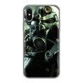 Дизайнерский силиконовый чехол для Iphone x10 Fallout