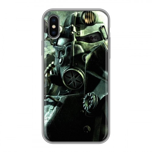 Дизайнерский силиконовый чехол для Iphone x10 Fallout