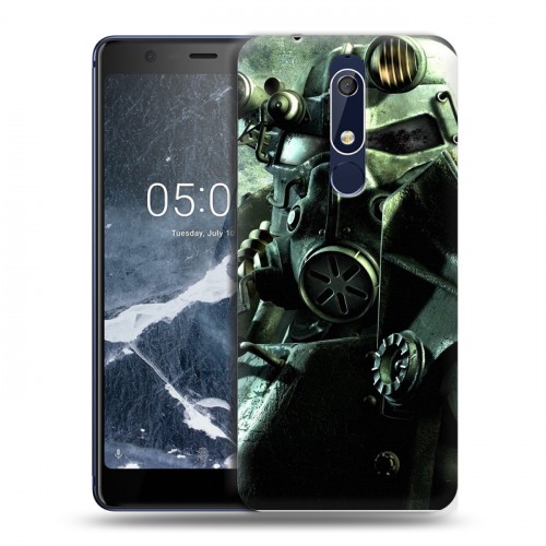 Дизайнерский пластиковый чехол для Nokia 5.1 Fallout