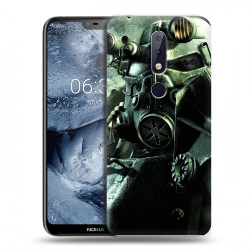 Дизайнерский пластиковый чехол для Nokia 6.1 Plus Fallout