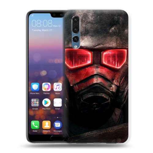 Дизайнерский силиконовый с усиленными углами чехол для Huawei P20 Pro Fallout