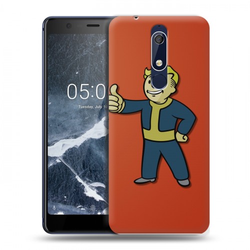 Дизайнерский пластиковый чехол для Nokia 5.1 Fallout