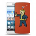 Дизайнерский пластиковый чехол для Huawei Ascend D2 Fallout