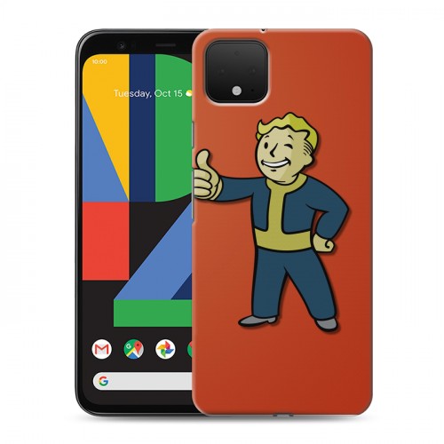 Дизайнерский пластиковый чехол для Google Pixel 4 Fallout