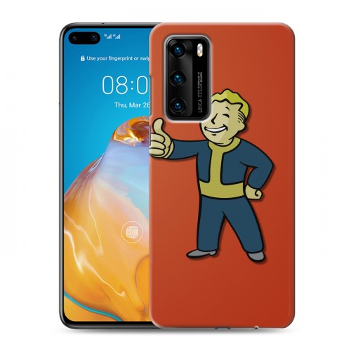 Дизайнерский силиконовый с усиленными углами чехол для Huawei P40 Fallout