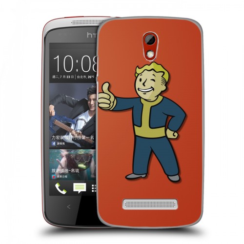 Дизайнерский пластиковый чехол для HTC Desire 500 Fallout