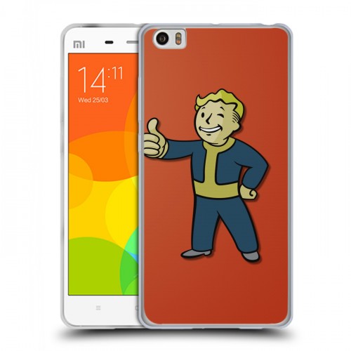 Дизайнерский силиконовый чехол для Xiaomi Mi Note Fallout