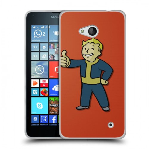 Дизайнерский пластиковый чехол для Microsoft Lumia 640 Fallout