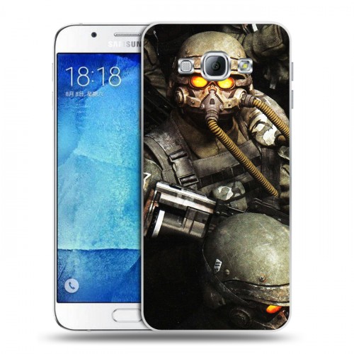 Дизайнерский пластиковый чехол для Samsung Galaxy A8 Fallout