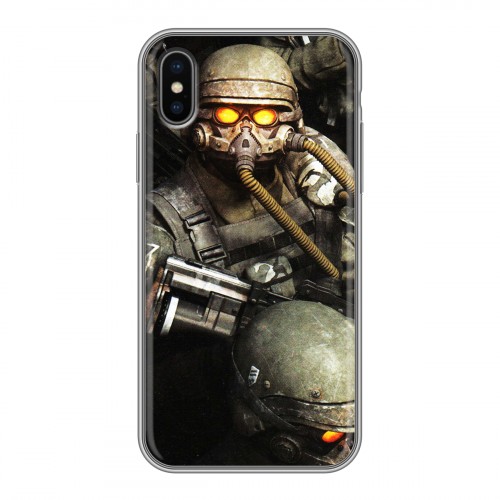 Дизайнерский силиконовый чехол для Iphone x10 Fallout