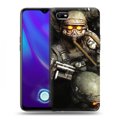 Дизайнерский силиконовый с усиленными углами чехол для OPPO A1k Fallout