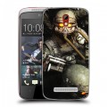 Дизайнерский пластиковый чехол для HTC Desire 500 Fallout