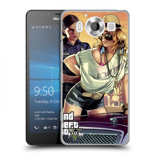 Дизайнерский пластиковый чехол для Microsoft Lumia 950 GTA