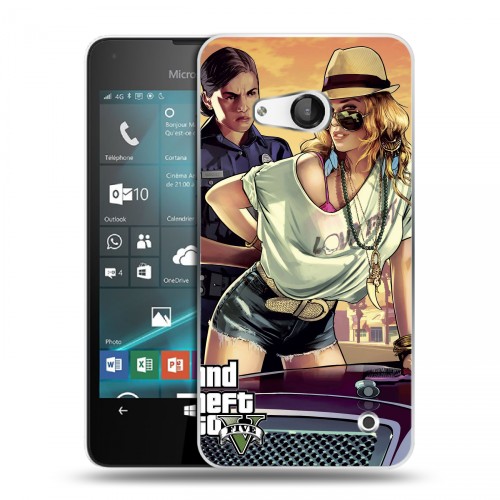 Дизайнерский пластиковый чехол для Microsoft Lumia 550 GTA