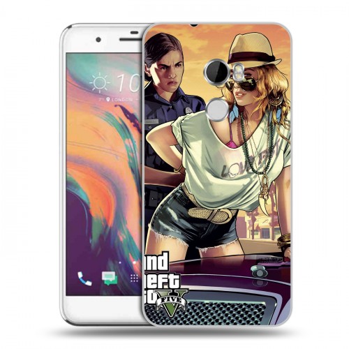 Дизайнерский пластиковый чехол для HTC One X10 GTA