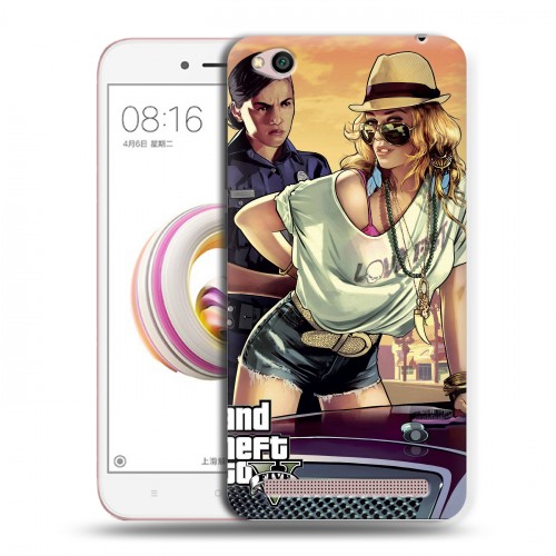 Дизайнерский пластиковый чехол для Xiaomi RedMi 5A GTA