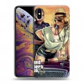 Дизайнерский силиконовый чехол для Iphone Xs Max GTA