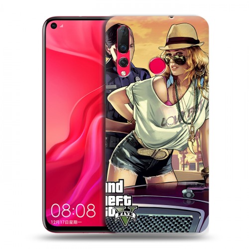 Дизайнерский пластиковый чехол для Huawei Nova 4 GTA