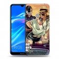 Дизайнерский пластиковый чехол для Huawei Y6 (2019) GTA