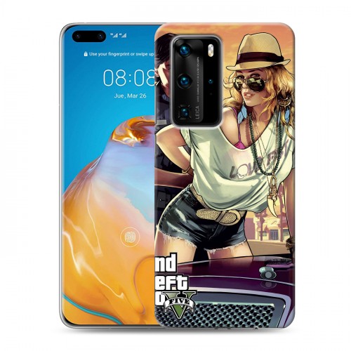 Дизайнерский пластиковый чехол для Huawei P40 Pro GTA