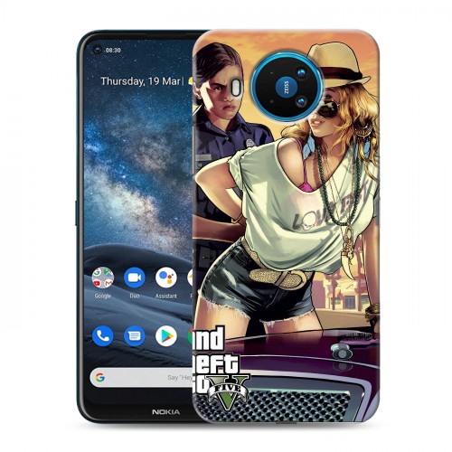 Дизайнерский силиконовый чехол для Nokia 8.3 GTA