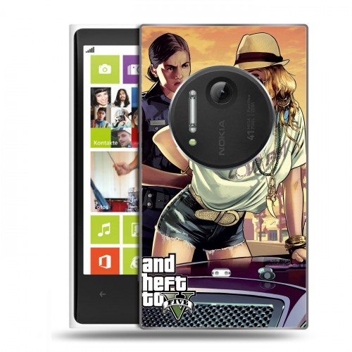 Дизайнерский пластиковый чехол для Nokia Lumia 1020 GTA