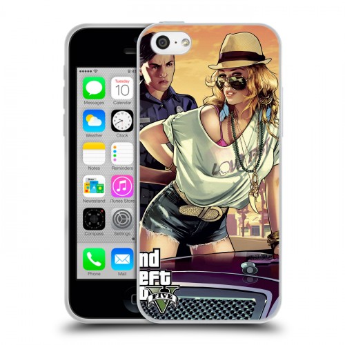 Дизайнерский пластиковый чехол для Iphone 5c GTA