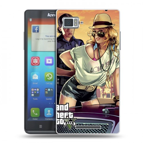 Дизайнерский пластиковый чехол для Lenovo Vibe Z GTA