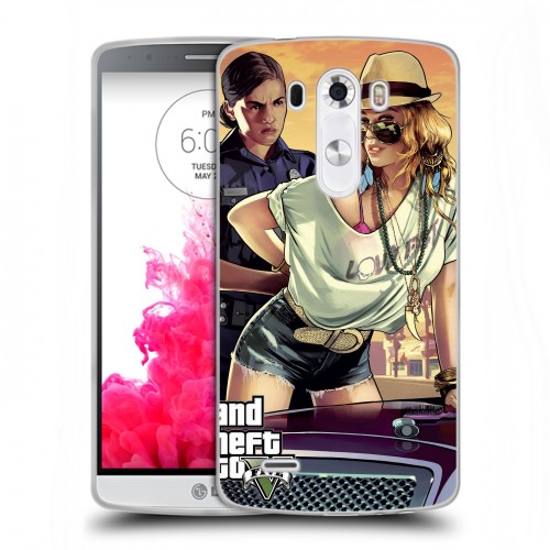 Дизайнерский силиконовый чехол для LG G3 (Dual-LTE) GTA