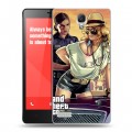 Дизайнерский пластиковый чехол для Xiaomi RedMi Note GTA