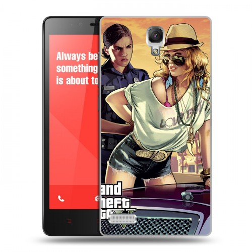 Дизайнерский пластиковый чехол для Xiaomi RedMi Note GTA