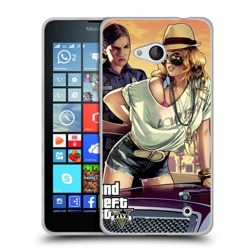 Дизайнерский пластиковый чехол для Microsoft Lumia 640 GTA