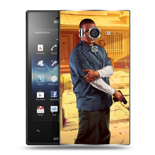 Дизайнерский пластиковый чехол для Sony Xperia acro S GTA