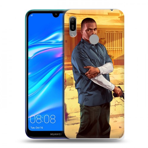 Дизайнерский пластиковый чехол для Huawei Y6 (2019) GTA