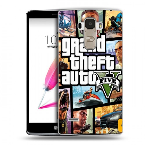 Дизайнерский пластиковый чехол для LG G4 Stylus GTA