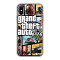 Дизайнерский силиконовый чехол для Iphone x10 GTA