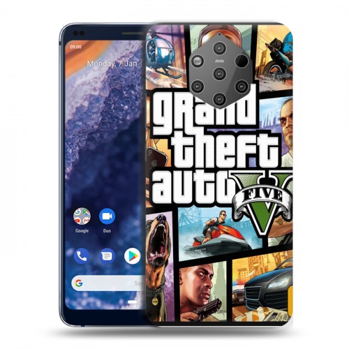 Дизайнерский силиконовый чехол для Nokia 9 PureView GTA