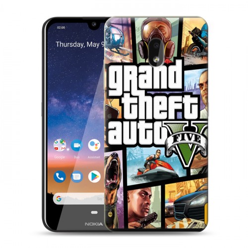 Дизайнерский силиконовый чехол для Nokia 2.2 GTA