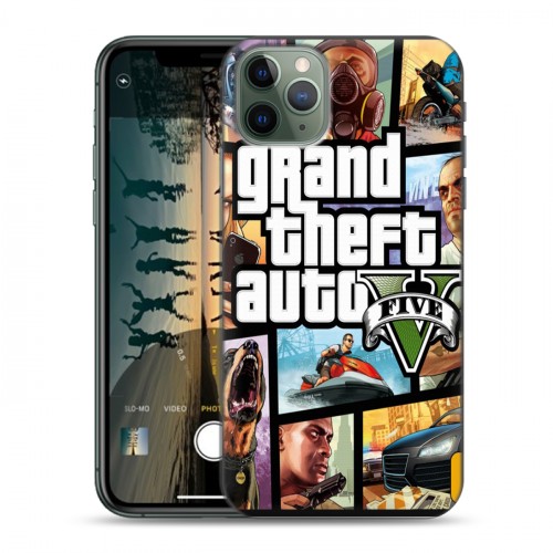 Дизайнерский пластиковый чехол для Iphone 11 Pro GTA