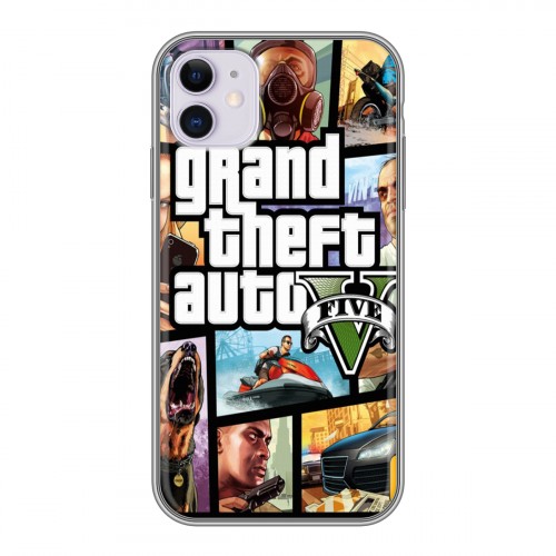 Дизайнерский силиконовый чехол для Iphone 11 GTA