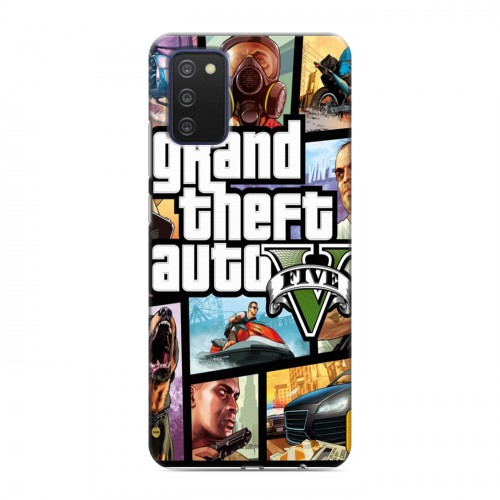 Дизайнерский силиконовый с усиленными углами чехол для Samsung Galaxy A03s GTA