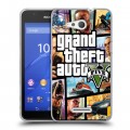 Дизайнерский пластиковый чехол для Sony Xperia E4g GTA