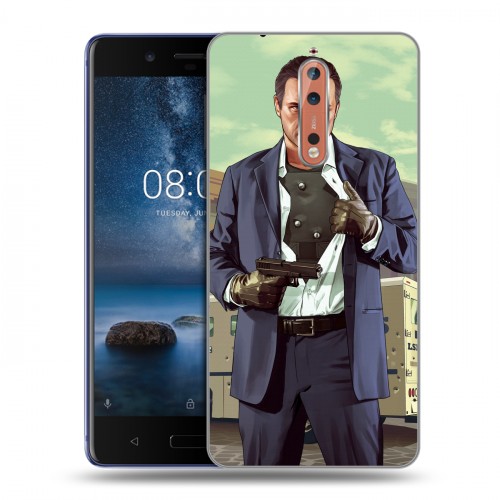 Дизайнерский пластиковый чехол для Nokia 8 GTA