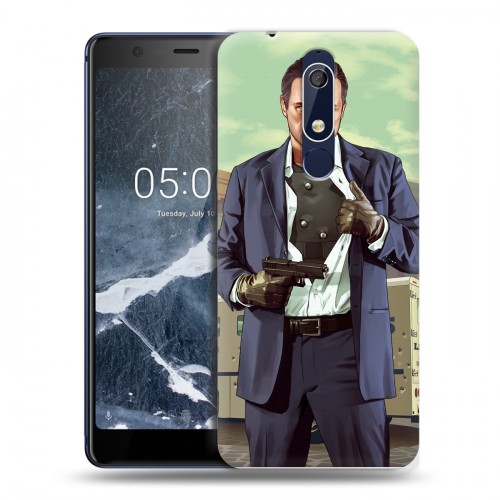 Дизайнерский пластиковый чехол для Nokia 5.1 GTA